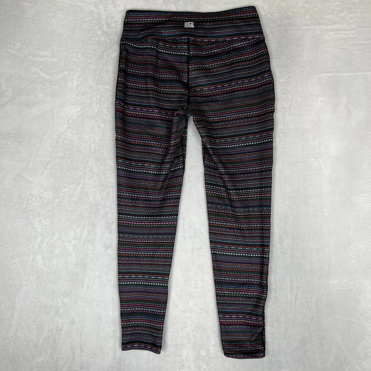 Fila Sport Performance Running Leggings Womens Small Colorful