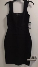 Guess Black Short Stretch Dress Size 6 Elegant Sexy And Chic