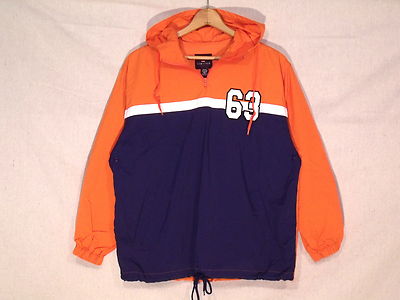 ジャケット Apuntob Jackets Limited America 63 VTG 1/4 zip hooded orange wind jacket