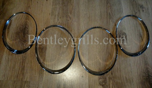 Embellecedores de faros cromados Bentley GTC modelo 2003-2010 - Imagen 6 de 8