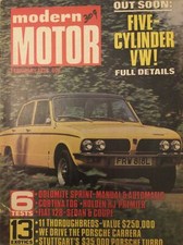 MODERN MOTOR  -February 1975- Holden Premier, Cortina, Porsche Carrera, Fiat 128