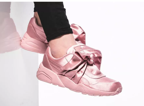 ZAPATILLAS PUMA RIHANNA FENTY BOW MUJER PLATA ROSA SATÉN 365054 VARIAS TALLAS eBay