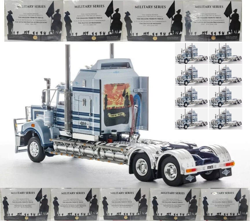 Kenworth T900 Legend - Lockinda Set of 9 Battles Drake 1:50