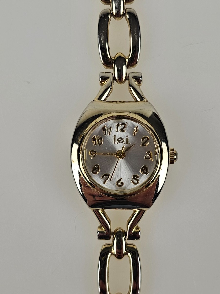 l.e.i. LEI Life Energy Intelligence LEIL 9334 Gold Tones Wrist 