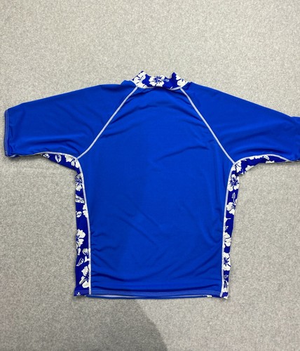 Youth Surf Station Swim Short Sleeve Shirt Sz XXL Blue Hawaii SPF - Made in USA - Picture 8 of 9