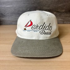 VINTAGE Perdido Beach Hat Cap Strap Back White Adjustable