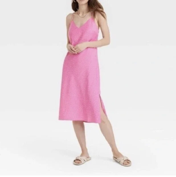 Womens midi slip clearance dress