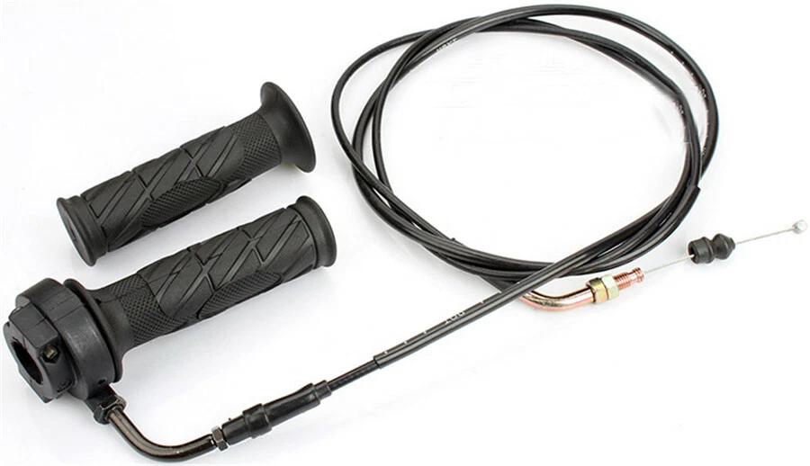 1 par de accesorios de scooter con agarre de mango para conjunto de línea de acelerador GY6 125-150CC Foto 2 de 4