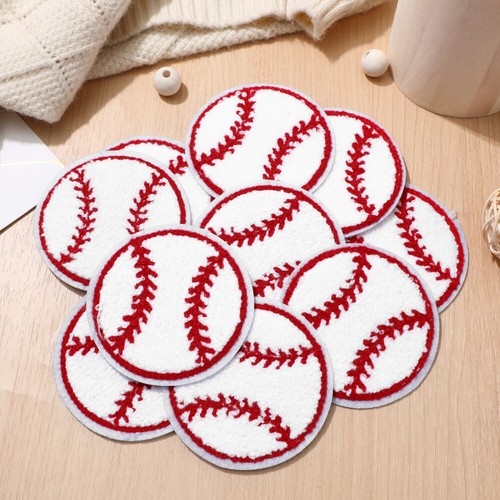 10 Pieces Embroidered Baseball Label Embroidery Patches for Clothes - Picture 5 of 12