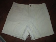 Vintage 80s REPAGE Men s Corduroy Cream White Surf Skate Shorts Size 36
