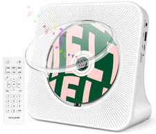 Portable CD Player w/ Speakers, Bluetooth/FM, Remote, USB, AUX