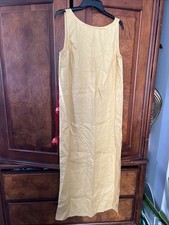 NWT Reformation Marcie LINEN Tuscan Sun Maxi Slit Tunic Dress S