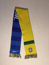 Nike Soccer Brazil Brasil Official Team Scarf CBF Blue Green Yellow World Cup