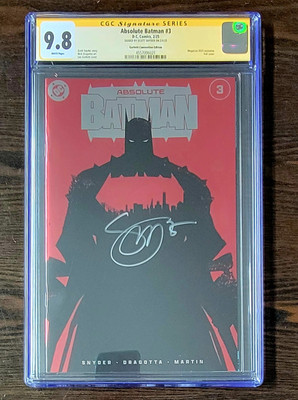 ABSOLUTE BATMAN #3 CGC 9.8 SS GARBETT MEGACON VAR LTD 1000 SIGNED SNYDER
