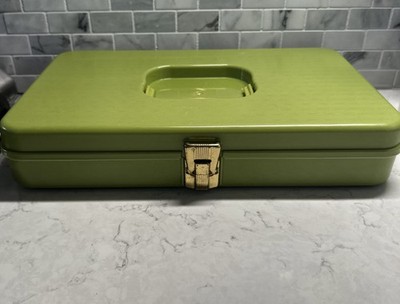 Wil-Hold Wilson Mfg. Corp Green Plastic Sewing Thread Box Storage Case Only