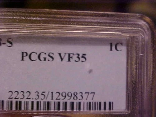 1908-S Indian Head Cent PCGS VF35 Semi- Key Date Certified 1C Very Fine 35 Coin