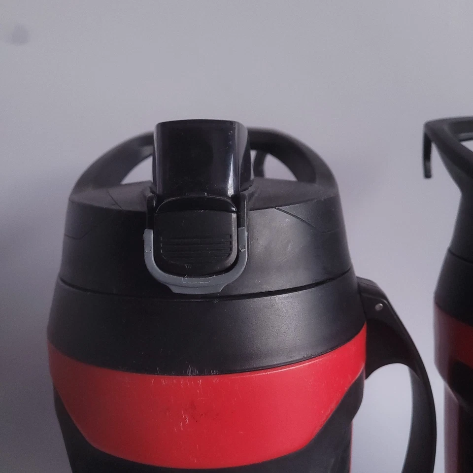 Under Armour 64oz Playmaker Jug Insulated Water Bottle w/ Handle Red Lot Of 2 - Image 2 of 4