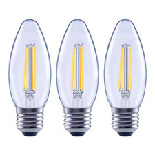 100 Watt Equivalent B11 Dimmable Blunt Tip E26 Medium Base Vintage Edison LED Li