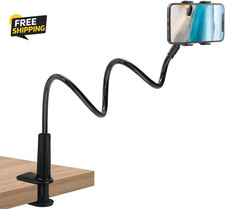 Phone Holder for Bed, Gooseneck Clip Adjustable Phone Stand - Universal 360