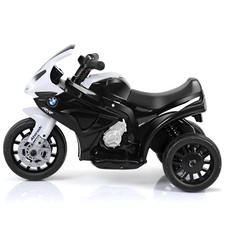 Kids Ride On Motorcycle BMW Licensed 6V Electric 3 Wheels w/ Music Light Black