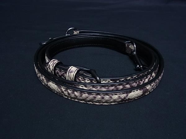 Coach Python Embossed Leather Bag Shoulder Strap … - image 2