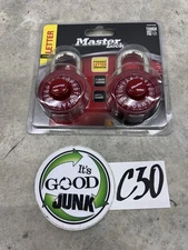 Master-Lock 1530TWD Combination Letter Locks Set Of 2 NIB