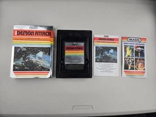 Demon Attack W/ Box + Manual ATARI 2600 1982 Imagic Game Cartridge