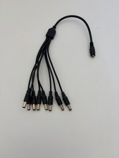 Lead Cord 8 Port Cable for AC Adapter POWER Supply CCTV Cameras Mains