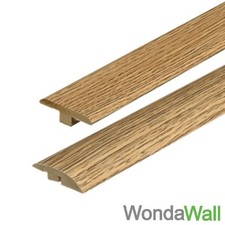 Antique Oak MDF Laminate Wood Flooring Threshold Door Profile Trim T-Bar or Ramp