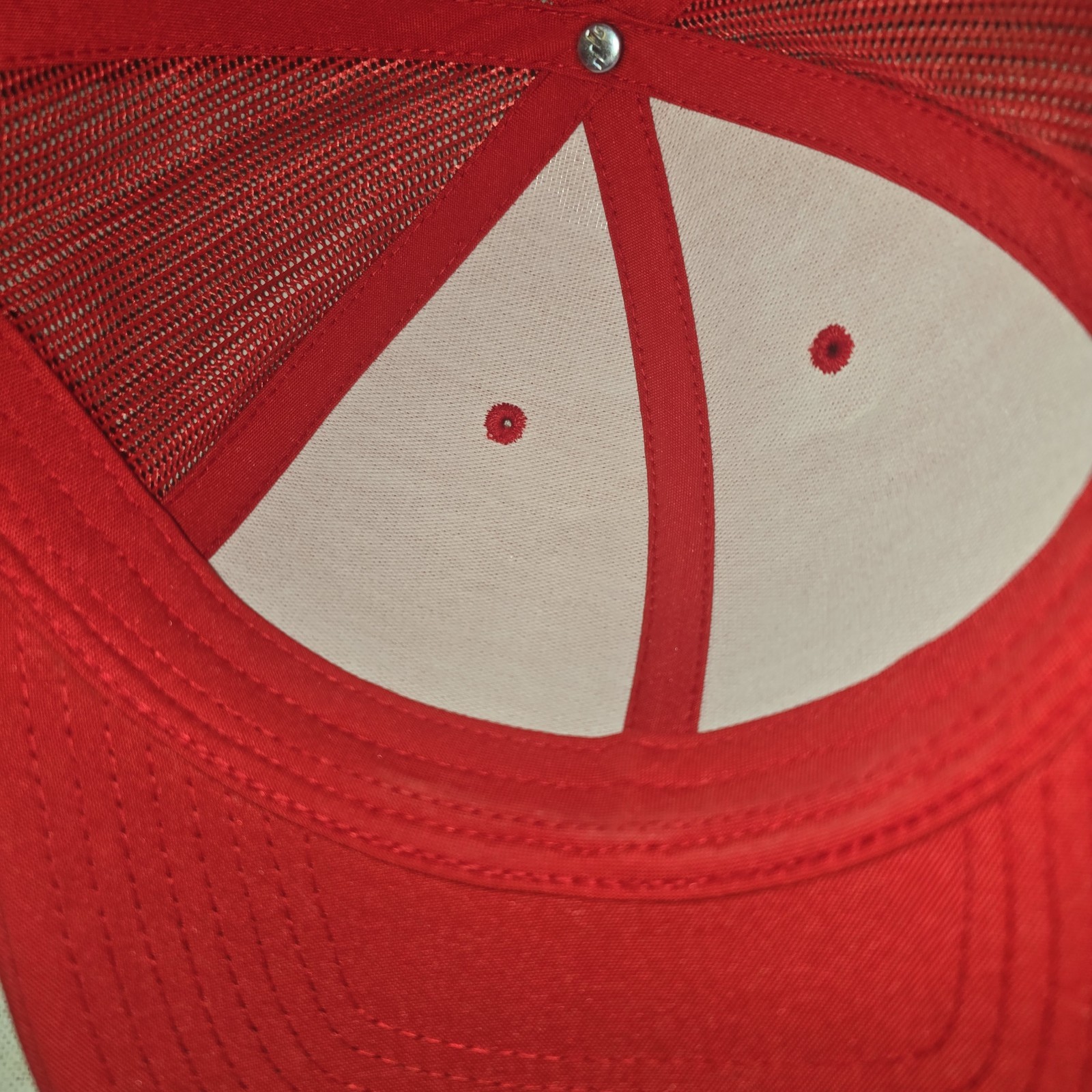 Classics Red Plain Snapback Mesh Baseball Adjusta… - image 7