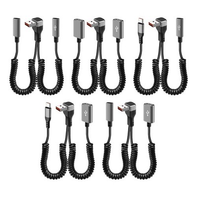 Expandable USB Split Cable 480Mbps Data Sync 66W Fast Charging Automotive Use
