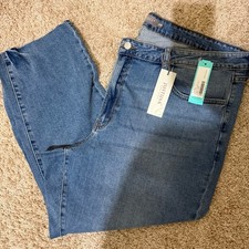 Women's Just USA Blue Straight Leg Jeans 22W NWT