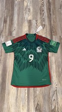 Mexico Home Green Jersey World Cup 2022 Raul Jimenez #9 Small