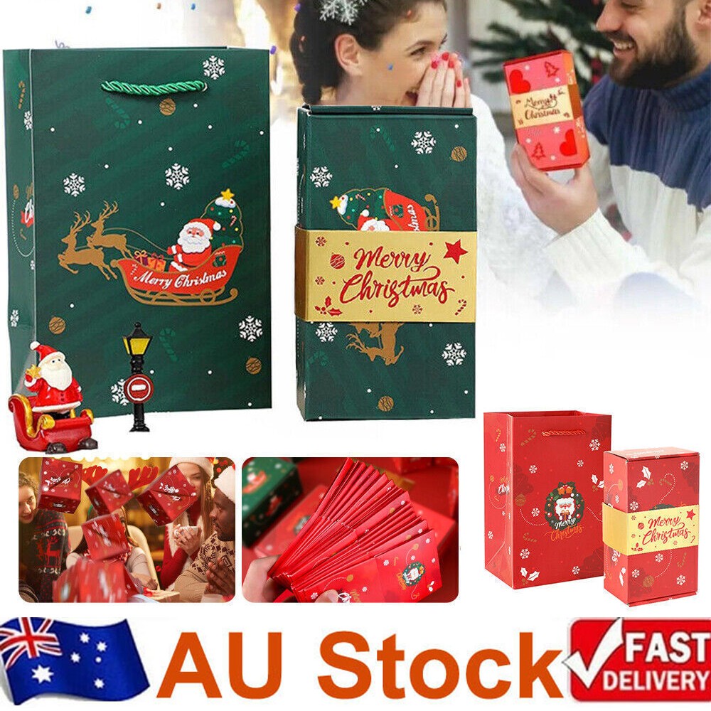 Folding Bouncing Gift Box Christmas Surprise Gift Box for Birthday Anniversary