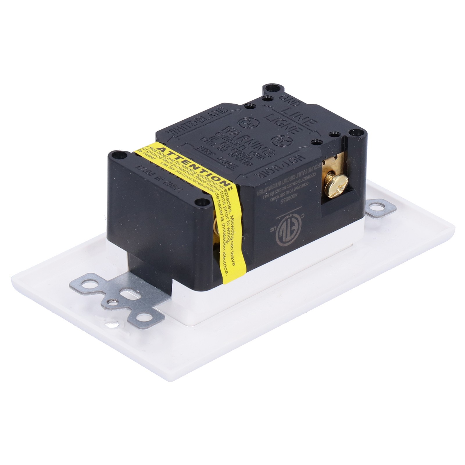 GFCI Outlet LD‑3008B ETL Certified Decorative Smart Wall Plates Receptacle