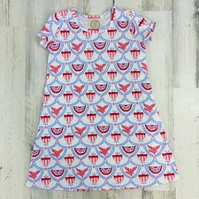 The Beaufort Bonnet Company Polly Play Dress American Swag Sz 8 Patriotic