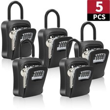 5PCS Key Lock Box For Outside Portable/Wall Mount Lockbox For house Keys