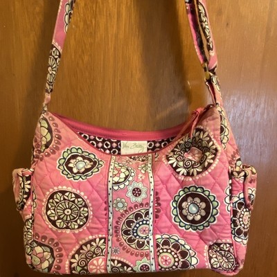 Vera Bradley Pink Multicolor Floral Shoulder Bag Zip Closure, Lined, Pockets