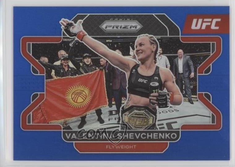 2022 Panini Prizm UFC Blue Prizm 168/199 Valentina Shevchenko #52 0q60