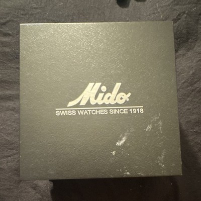 Mido Ocean Star Aquadura Quartz Chronograph Date Silver Dial Gold Bracelet Box