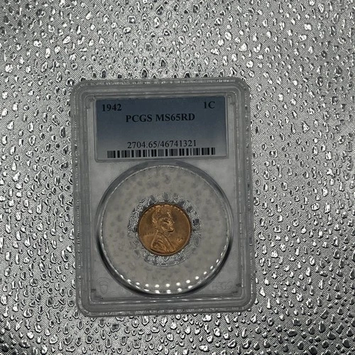 1942 Lincoln Wheat Cent      PCGS  MS-65 RD