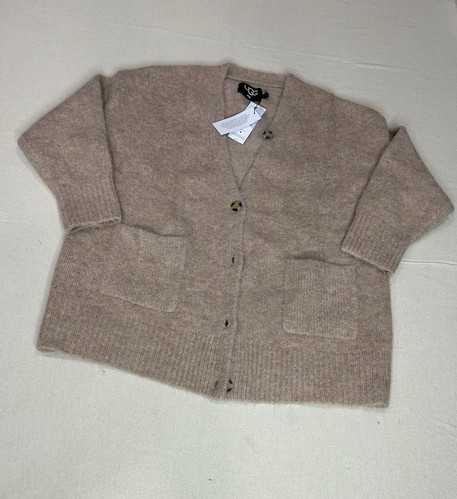 Ugg Womens Jaelyn Camel Wool Blend Long Sleeves Cardigan NWT MSRP-$168 B1 - Picture 1 of 7