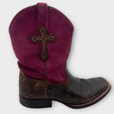 Ariat Womens 10011892 Suede Square Toe Western Hobo Boho Boots shoes sz 5 Nice