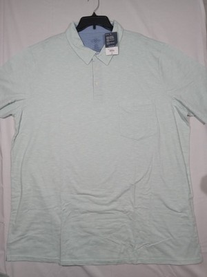 St Johns Bay Polo Men's  4XLT Supersoft Quick-dri Blue Haze