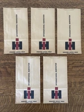 IH INTERNATIONAL HARVESTER Parts Counter Paper Bags NOS 5 Vintage Sacks