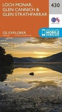 Loch Monar, Glen Cannich & Glen Strathfarrar OS Explorer map- 430 - 