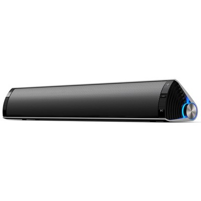 2.0-Channel 8W 11.5'' Portable/Tabletop Rechargeable Sound Bar Speaker, MF200