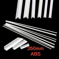 ABS Plastic Channel Strip Bar Angle-L Profile 250mm DIY Trims Craft Build Model