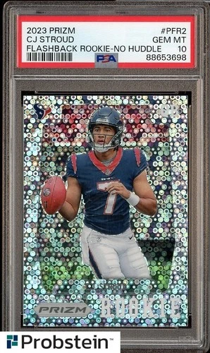 2023 Prizm #PFR2 CJ Stroud Flashback No huddle Rookie PSA 10
