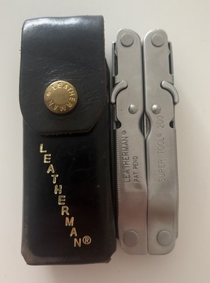 Leatherman Super Tool 200 Stainless Steel Multi-Tool Pliers with Leather Sheath